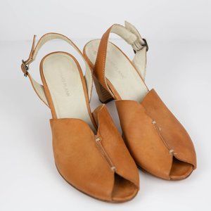 Reinhard Plank Slingback Stacked Heel Pumps Size 38